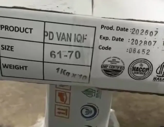 Label master carton